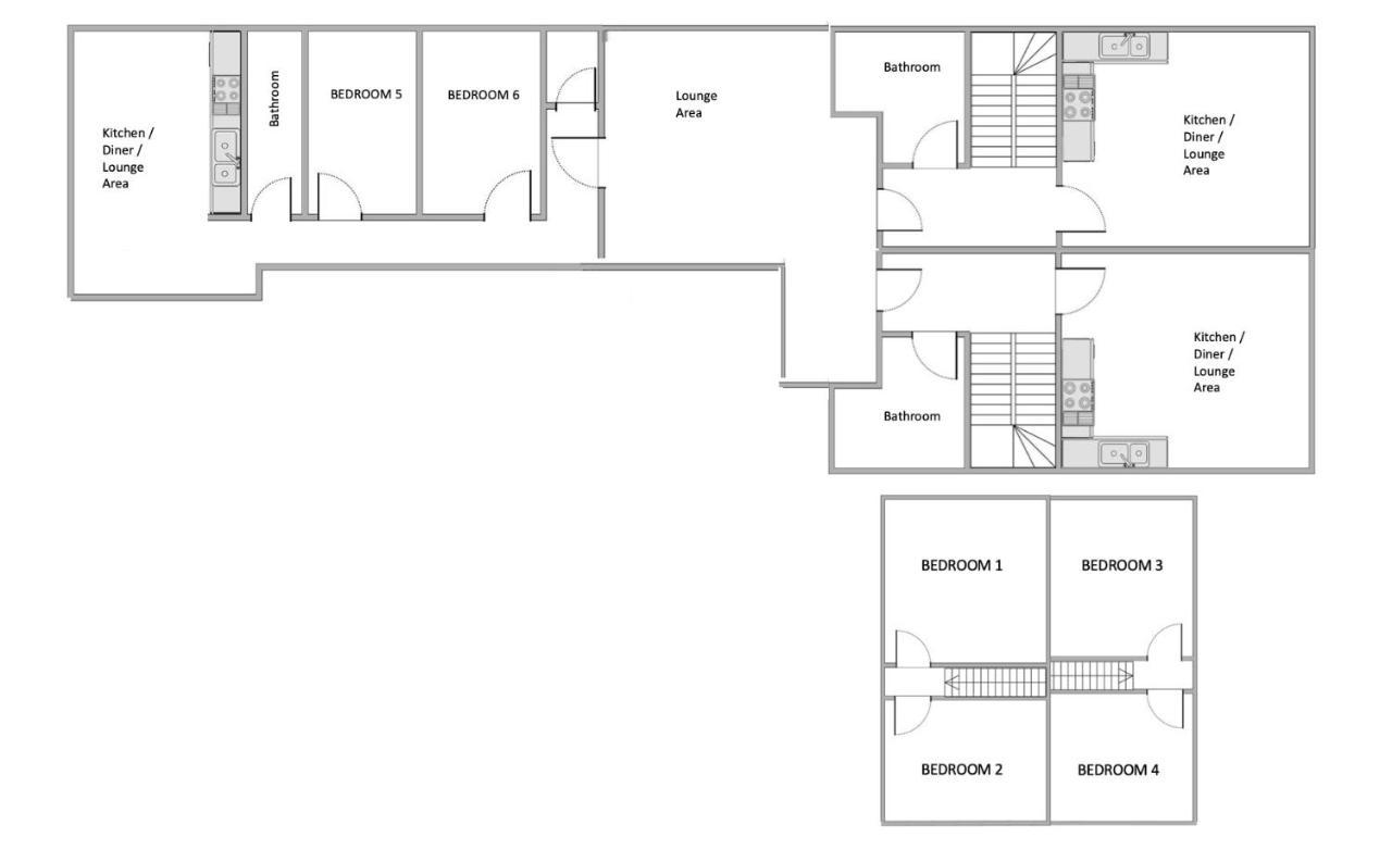 The Penthouse Gathering - Town Centre - Sleeps Up To 16 雷克瑟姆 外观 照片